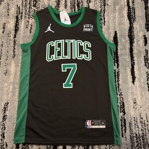 NBA Black Jersey with Jordan & NBA Authentic Labels